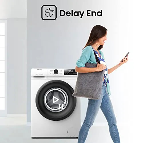 Front-Load Washing Machine 6kg Inverter 15 Programmes 1200 rpm White Class C