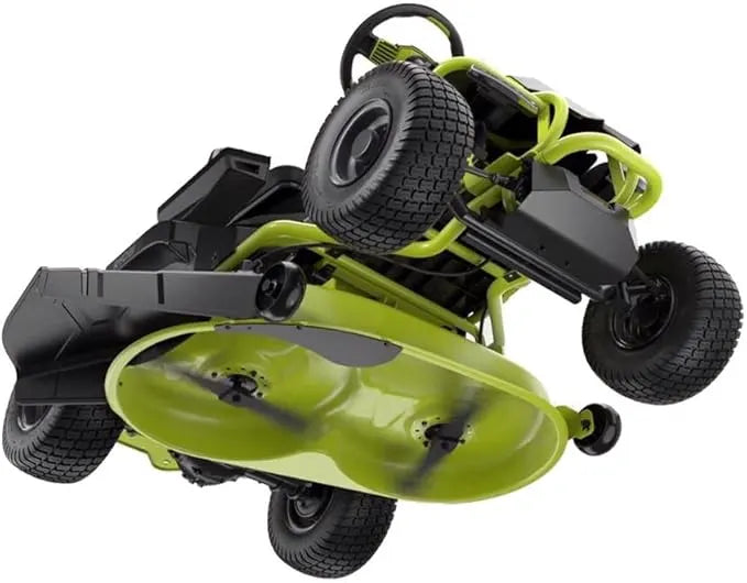 Ryobi 38″ 100Ah Electric Rear-Engine Riding Lawn Mower – Model RY48111