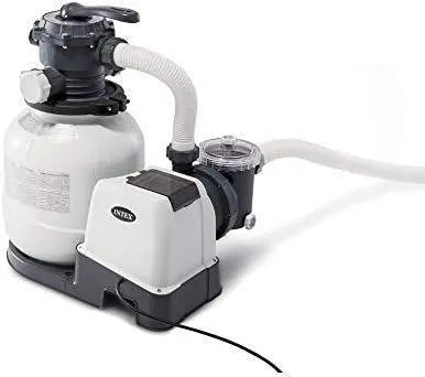 INTEX 26363EH Ultra XTR Deluxe Rectangular Above Ground Swimming Pool Set: 24ft x 12ft x 52in – Includes 2100 GPH Sand Filter Pump – Easy Assembly
