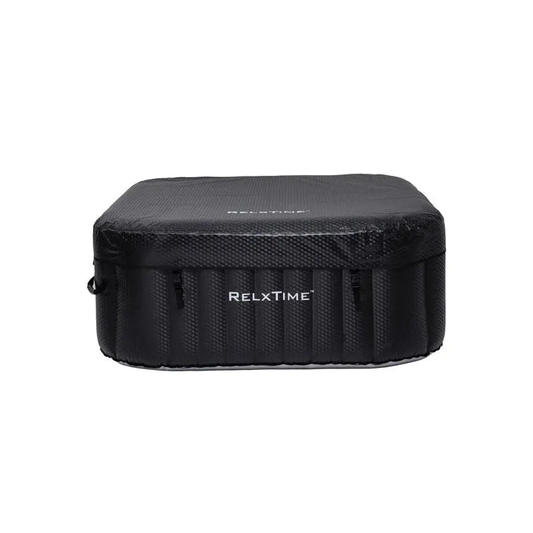 ZACHVO 120 Volt 3 – Person 120 – Jet Square Inflatable Hot Tub in Black