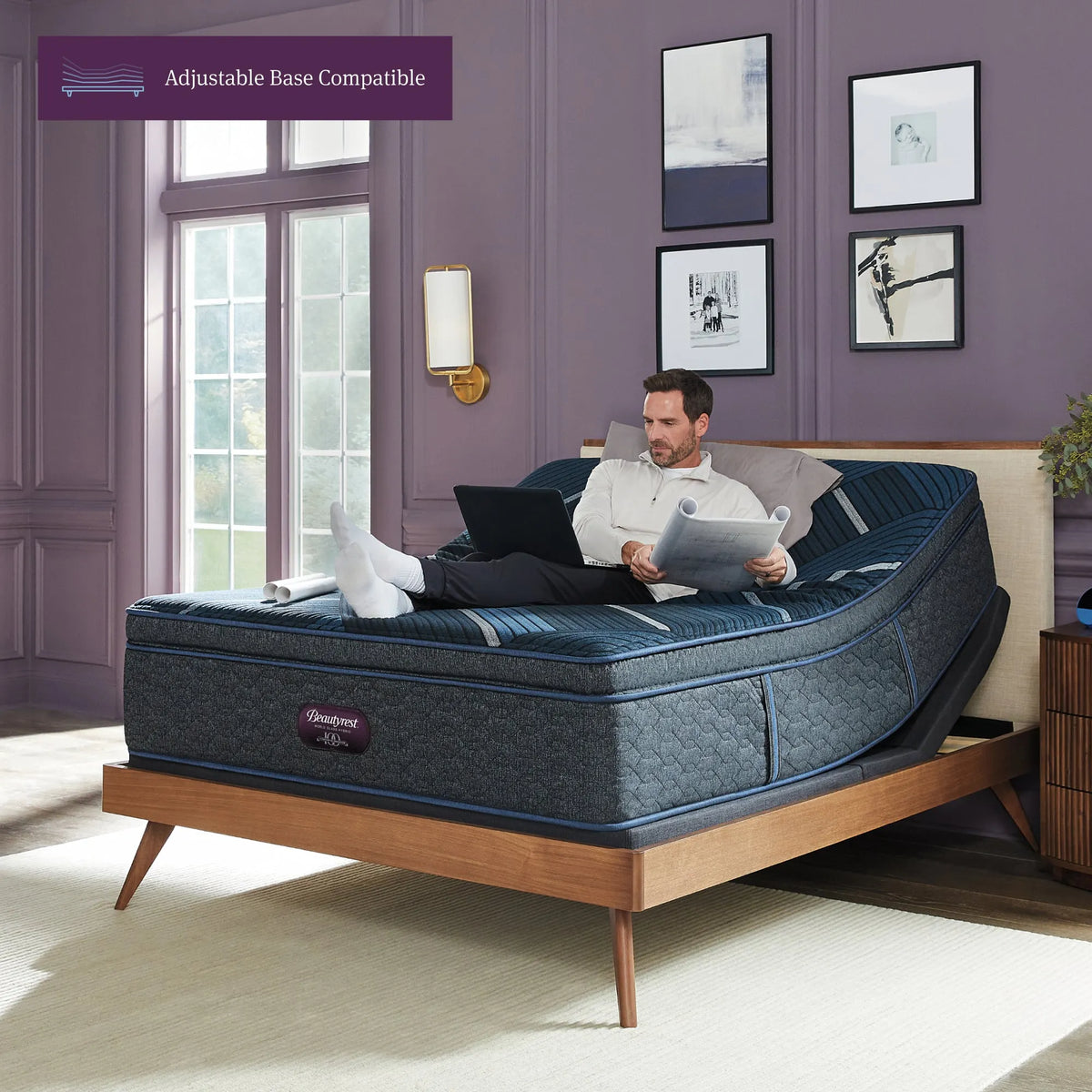 Beautyrest World Class Hybrid Level Four Medium Apex Top 14″ Mattress