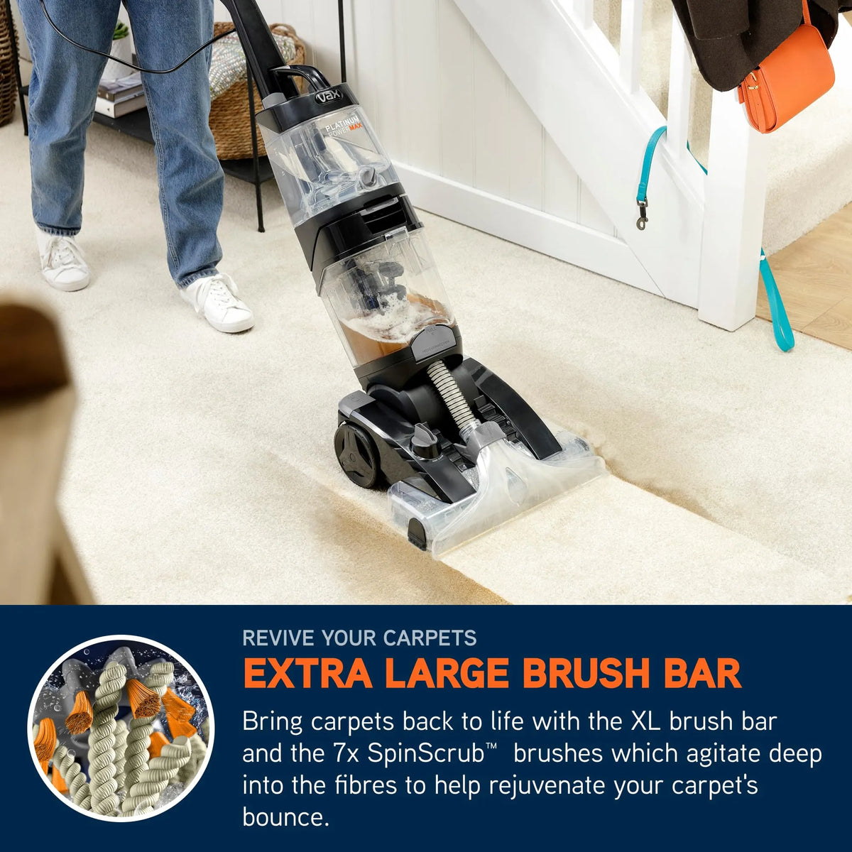 Vax Platinum Power Max Upright Carpet and Upholstery Cleaner
