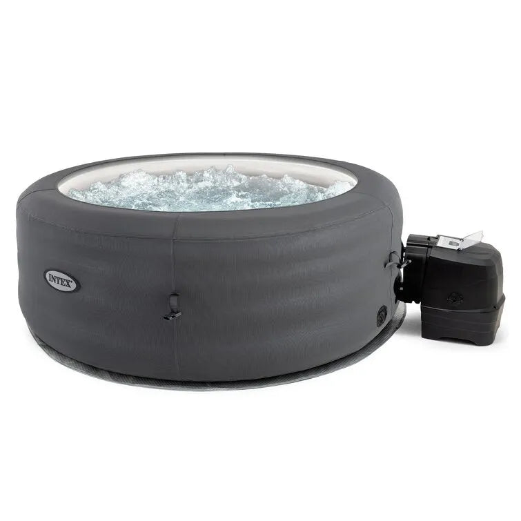 Intex Simplespa 4 Person Inflatable Portable Hot Tub W/ Energy Efficient Cover