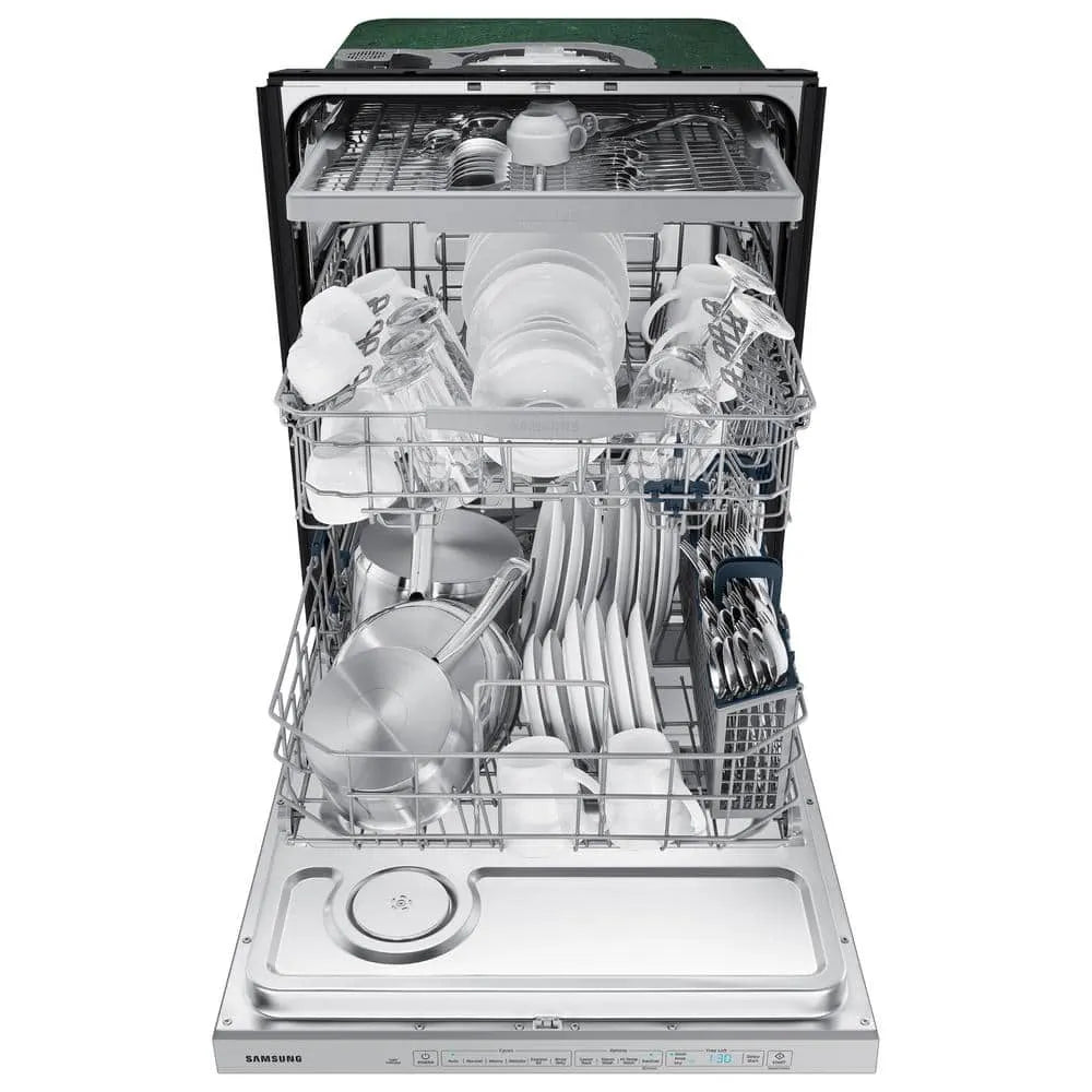 Samsung 24 in. Top Control Tall Tub Dishwasher in Fingerprint Resistant Stainless Steel with AutoRelease, 3rd Rack, 48 dBA