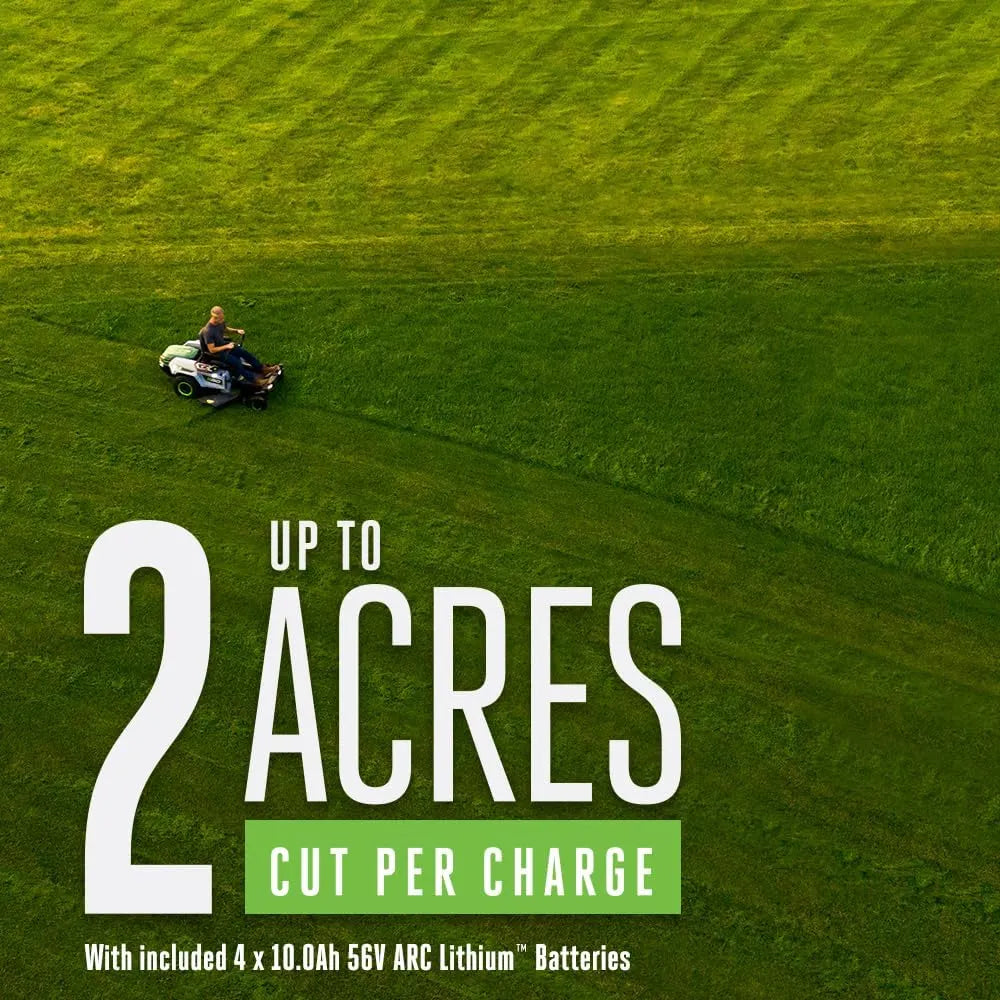 EGO Power+ Z6 42″ Zero Turn Riding Lawn Mower Electric, 22HP Equivalent