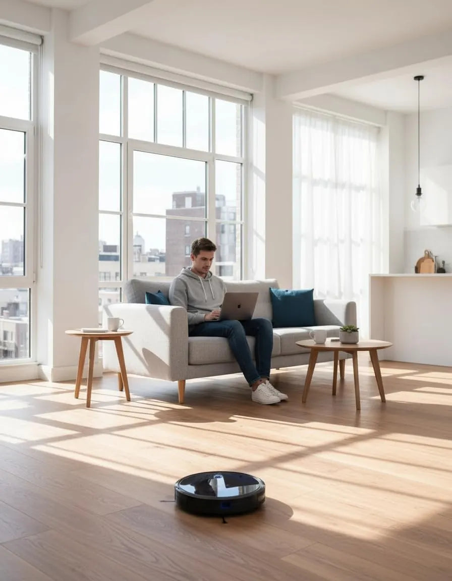 Eufy L60 Robot Vacuum with Self-Empty Station, 5000Pa Suction, Hair & Dust Removal