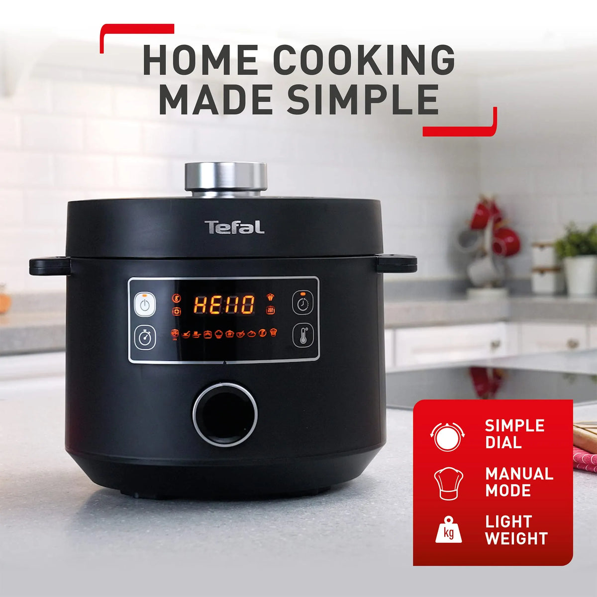 Tefal Turbo Cuisine 10-in-1 Multi Pressure Cooker 4.8 L 1000 W