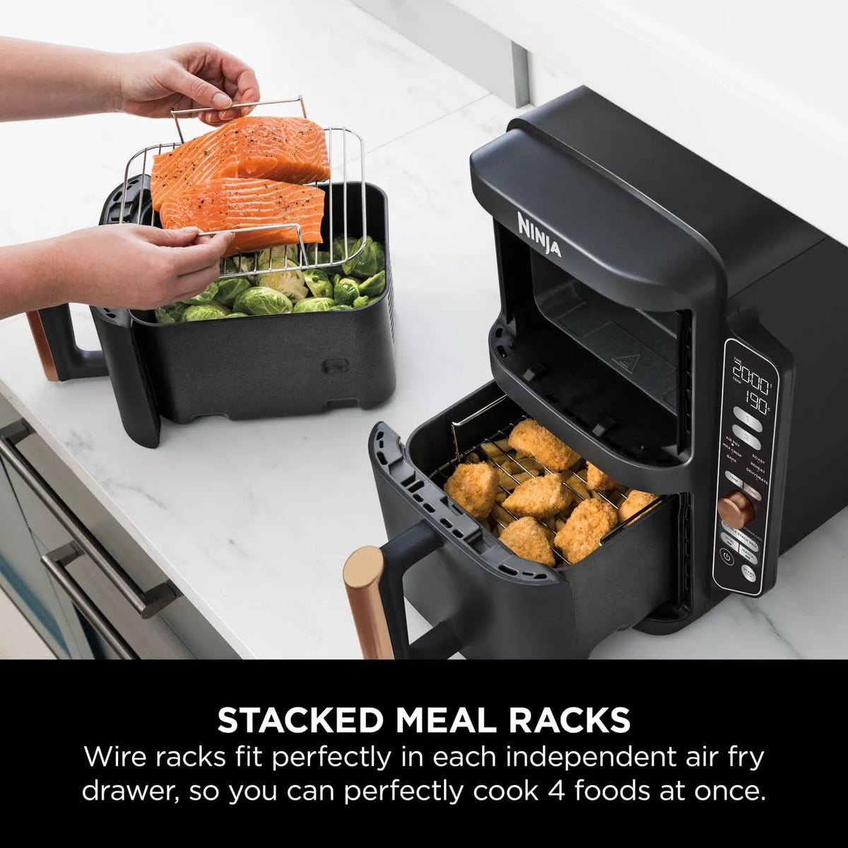 Ninja Double Stack XL Vertical Dual Air Fryer 4 Levels